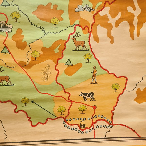 Topografische schoolkaarten; België en Luxemburg