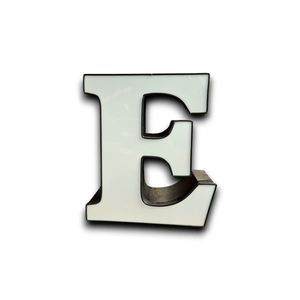 E Led letter wit/zwart